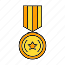 achievement, award, medal, prize, reward, success, win