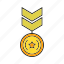 badge, insignia, medal, military rank, rank, seal, status 