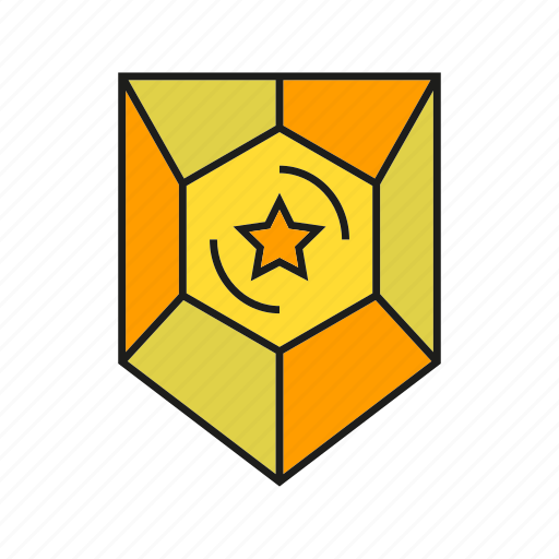 Achievement, prize, protect, shield, star, success, win icon - Download on Iconfinder