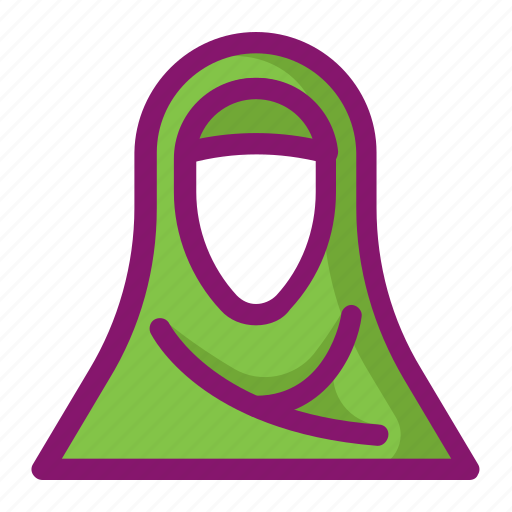 Clothing, ecommerce, fashion, female, hijab, muslim, woman icon - Download on Iconfinder