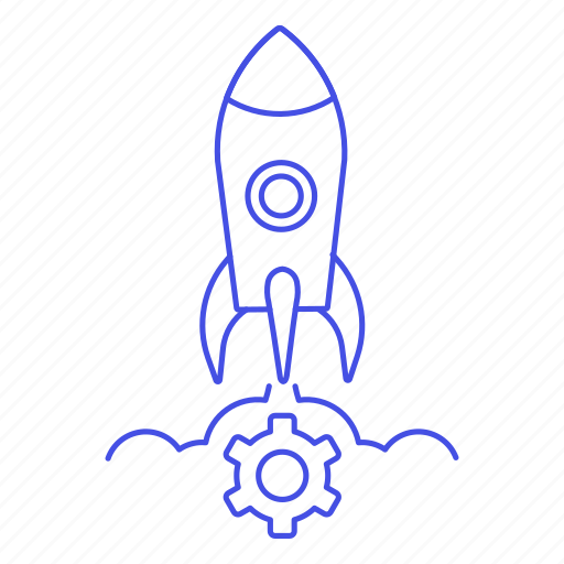 Development, product, prototype, rocket, setting, startup, testing icon - Download on Iconfinder