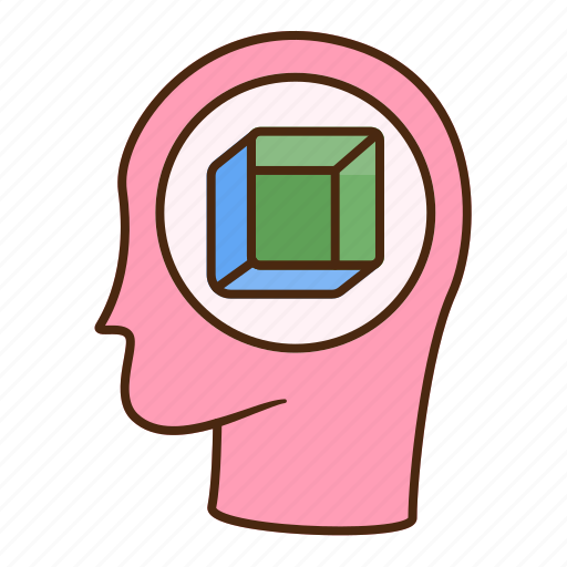 Head, think, box, out, data icon - Download on Iconfinder