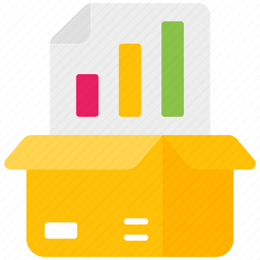 Analysis, product, management, box, package, report, analytics icon - Download on Iconfinder