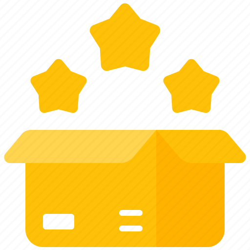 Quality, product, management, box, package, star, guarantee icon - Download on Iconfinder