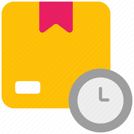 Time, product, management, box, package, clock, deadline icon - Download on Iconfinder