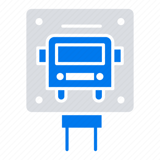 Bus, public, sign, stop icon - Download on Iconfinder