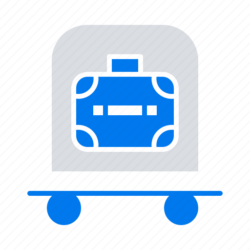 Bag, hotel, luggage, trolly icon - Download on Iconfinder