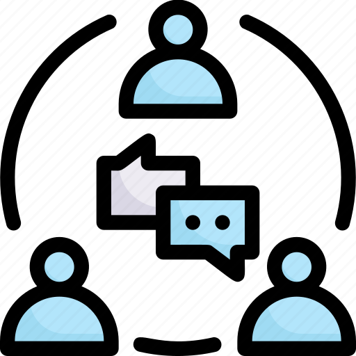 Business, discussion teamwork, industries, management, marketing, networking, product icon - Download on Iconfinder