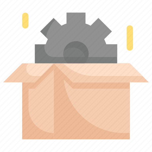 Business, gear in the box, industries, management, marketing, preference, product icon - Download on Iconfinder