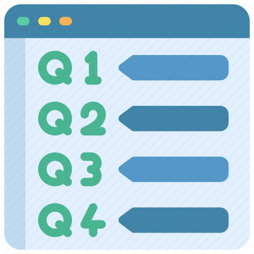 Quarterly, reports, business, quarter, results icon - Download on Iconfinder