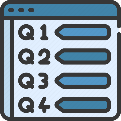Quarterly, reports, business, quarter, results icon - Download on Iconfinder