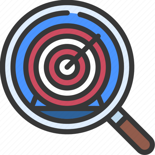 Review, goals, business, magnifyingglass, loupe icon - Download on Iconfinder