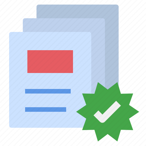 Certificate, verify, research, approve, document, guarantee icon - Download on Iconfinder