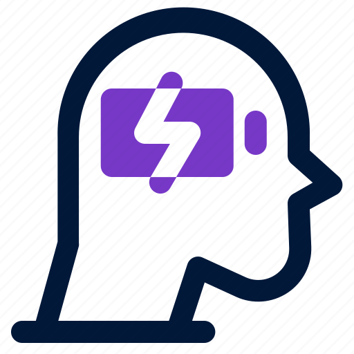 Charging, mind, electricity, battery, energy icon - Download on Iconfinder