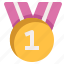medal, achievement, award, first, success 