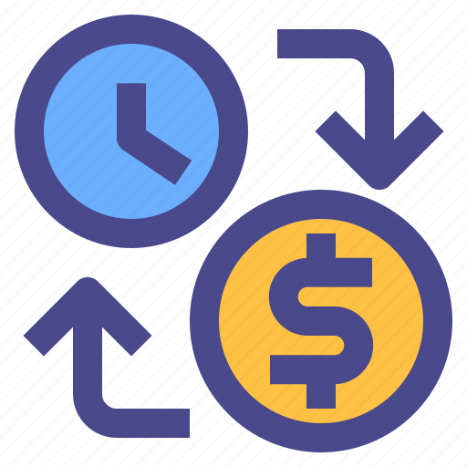 Exchange, time, money, coin, business icon - Download on Iconfinder