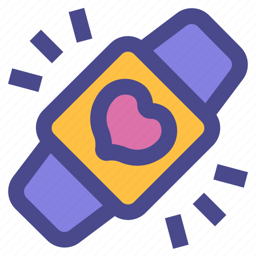 Smart, watch, love, clock, health icon - Download on Iconfinder