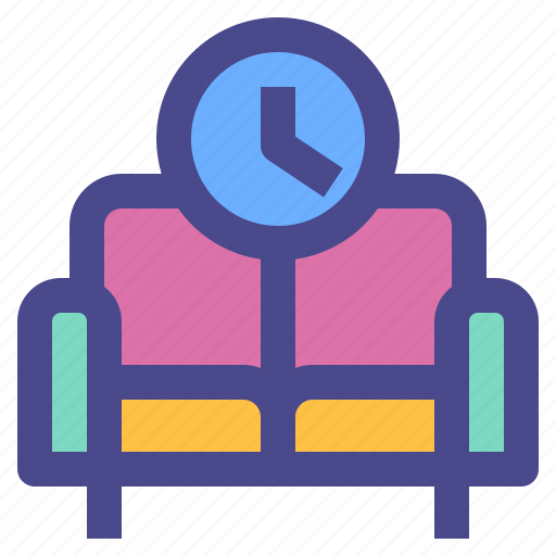 Sofa, time, working, home, chair icon - Download on Iconfinder