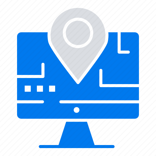 Computer, education, location, map icon - Download on Iconfinder