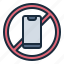 phone, mobile, disturb, forbidden, prohibited, communication, no phone, no smartphone 