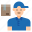 avatar, character, delivery, job, man, post, profession 
