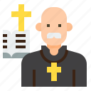 abbot, ascetic, avatar, clergyman, friar, hermit, priest 