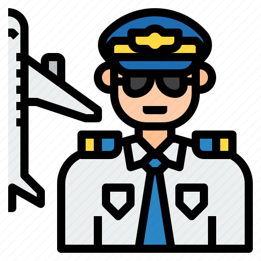 Avatar, character, job, man, pilot, uniform icon - Download on Iconfinder
