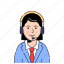 avatar, comentator, woman, customer service 