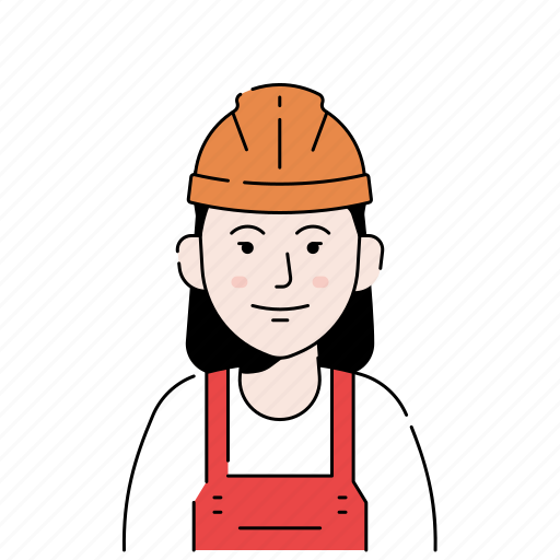 Avatar, worker, woman, construction icon - Download on Iconfinder