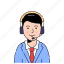 avatar, comentator, man, customer service 