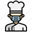 chef, cooker, man, male, medical, mask, coronavirus 