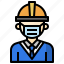 engineer, profession, architecture, safety, job, medical, mask 