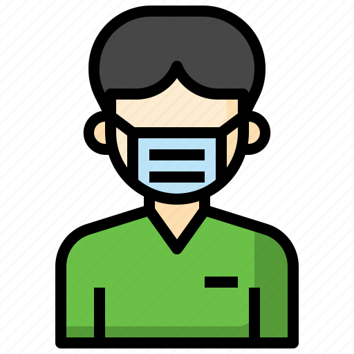Surgeon, avatar, nurse, male, professions, medical, mask icon - Download on Iconfinder