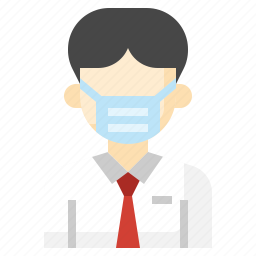 Accountant, accounting, administration, man, professionals, medical, mask icon - Download on Iconfinder