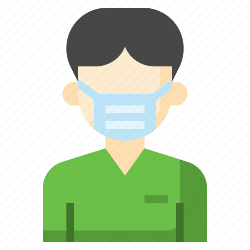 Surgeon, avatar, nurse, male, professions, medical, mask icon - Download on Iconfinder