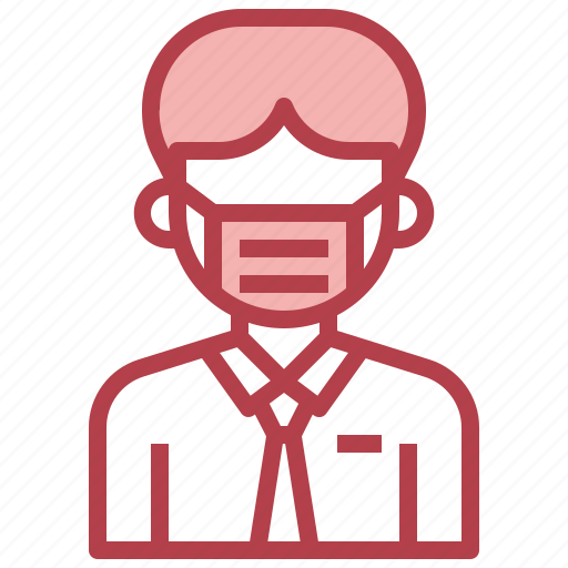 Accountant, accounting, administration, man, professionals, medical, mask icon - Download on Iconfinder
