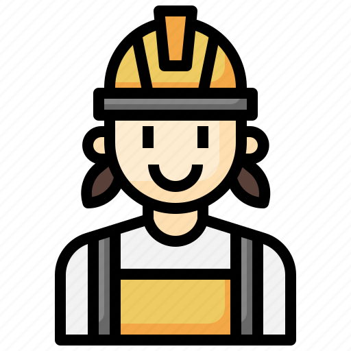 Miner, woman, overalls, professions, jobs icon - Download on Iconfinder