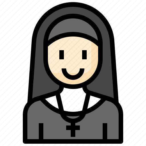 Nun, religion, christian, catholic, faith icon - Download on Iconfinder