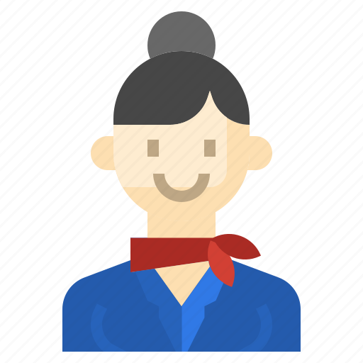 Air, hostess, professions, stewardess, assistant icon - Download on Iconfinder