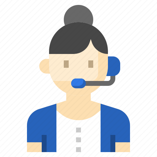Call, center, agent, phone, assistance, headset, worker icon - Download on Iconfinder