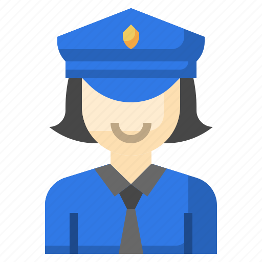 Police, profession, female, safety, woman icon - Download on Iconfinder