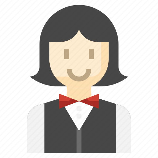 Waiter, room, service, hotel, food, professions icon - Download on Iconfinder