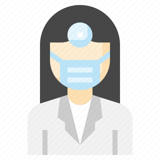 Dentist, profession, tooth, female, medical, mask, coronavirus icon - Download on Iconfinder