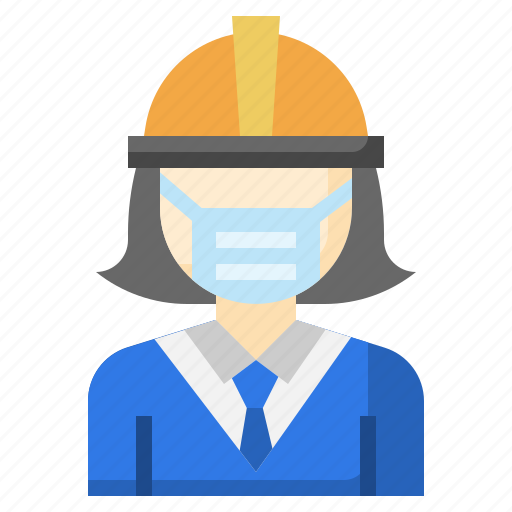 Engineer, profession, architecture, safety, job, medical, mask icon - Download on Iconfinder