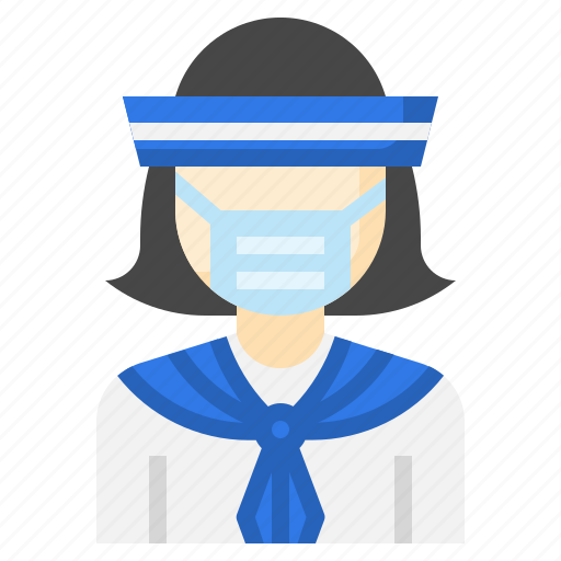 Sailor, professions, jobs, user, avatar, medical, mask icon - Download on Iconfinder