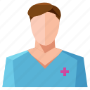 avatar, man, nurse, profile, user