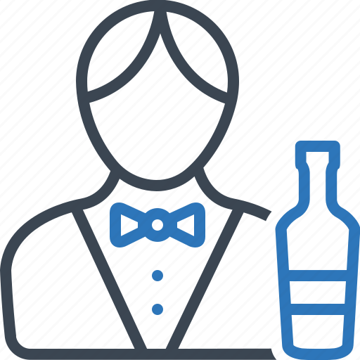 Barman, bartender, male, waiter icon - Download on Iconfinder