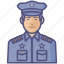 avatar, man, police, policeman, profession, security 