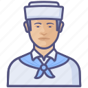 avatar, man, navy, profession, sailor