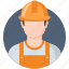 man, builder, avatar, worker, profession 